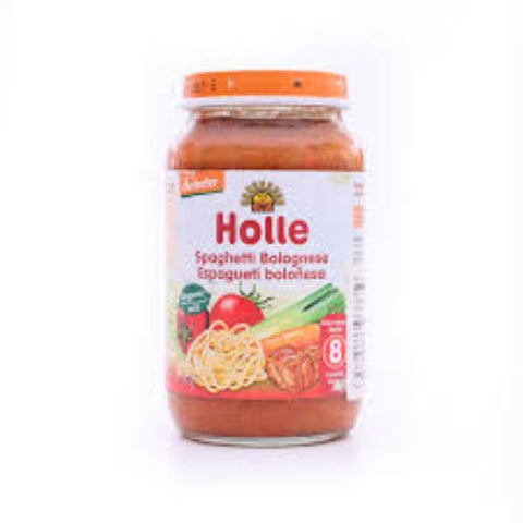 Comprar online POTITO ESPAGUETI A LA BOLOGNESE +8 MESES 220g de HOLLE. Imagen 1