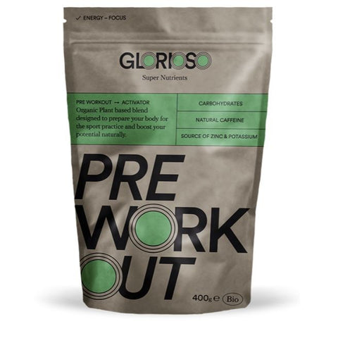 Comprar online PREWORKOUT 400 gramos de GLORIOSO SUPER NUTRIENTS. Imagen 1