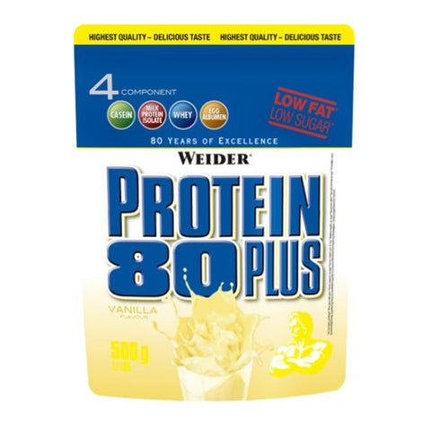 Comprar online PROTEIN 80 PLUS VAINILLA 500 G de WEIDER. Imagen 1