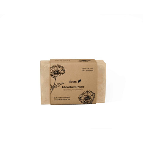 Comprar online JABON REGENERADOR CALENDULA + ROSA 100 gr de EBERS. Imagen 1
