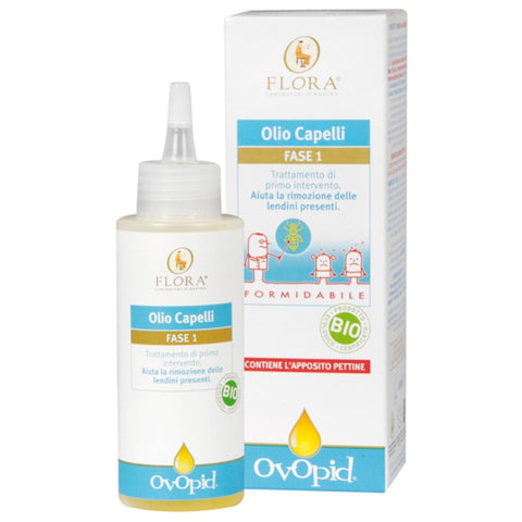 Comprar online ACEITE CAPILAR ANTIPARASTARIO OVOPID FASE 1 100 ML de FLORA COSMETICA BIO. Imagen 1
