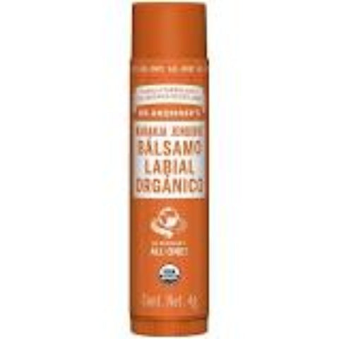 Comprar online BALSAMO LABIAL NARAJA-JENGIBRE 4G de DR BRONNERS. Imagen 1