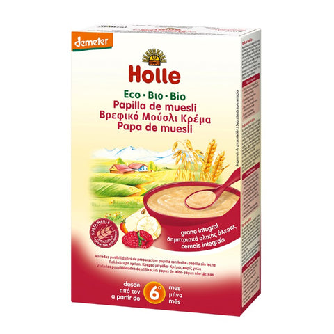 Comprar online PAPILLA DE MUESLI +6 MESES 250g de HOLLE. Imagen 1
