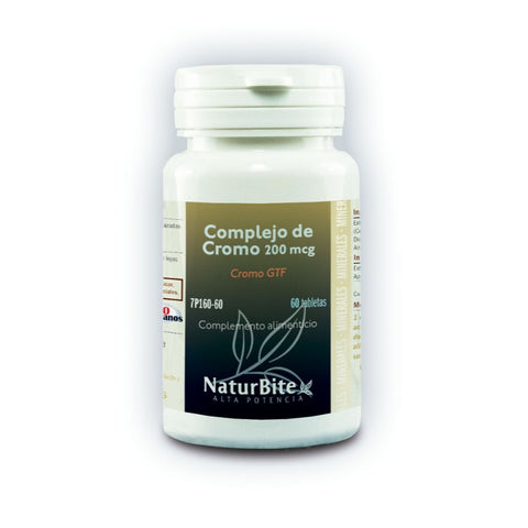 Comprar online COMPLEJO DE CROMO (200 mcg CR. GTF) 60 Tab de NATURBITE. Imagen 1