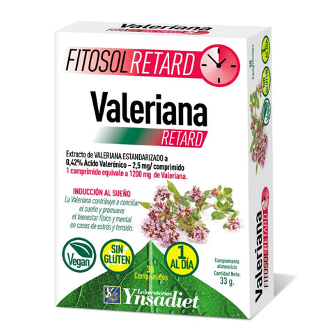 Comprar online FITOSOL VALERIANA RETARD 30 Comp de YNSADIET. Imagen 1