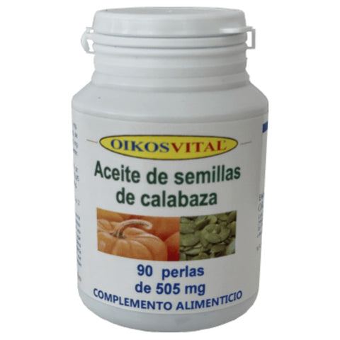 Comprar online CALABAZA (ACEITE) 505 mg 90 Perlas de OIKOS. Imagen 1