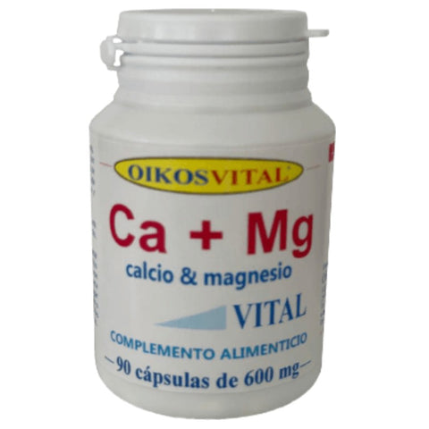 Comprar online CALCIO+MAGNESIO-VITAL 600 mg 90 Caps de OIKOS. Imagen 1