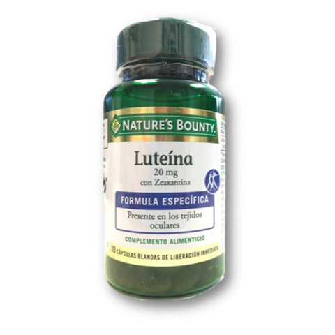 Comprar online LUTEINA BLEND 20 mg 30 Caps Blandas de NATURE´S  BOUNTY. Imagen 1