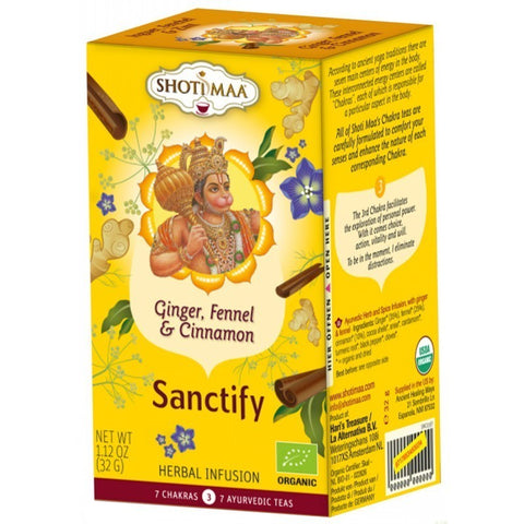 Comprar online SANCTIFY (INFUSION CHAKRAS SANTIFICA)16 BOLSITAS de HARI TREASURE. Imagen 1