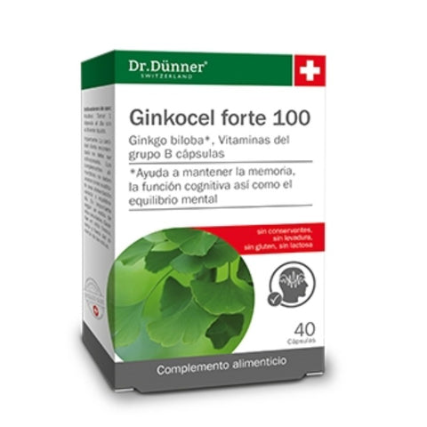 Comprar online GINKOCEL FORTE 100 mg 40 Caps de DR.DUNNER. Imagen 1