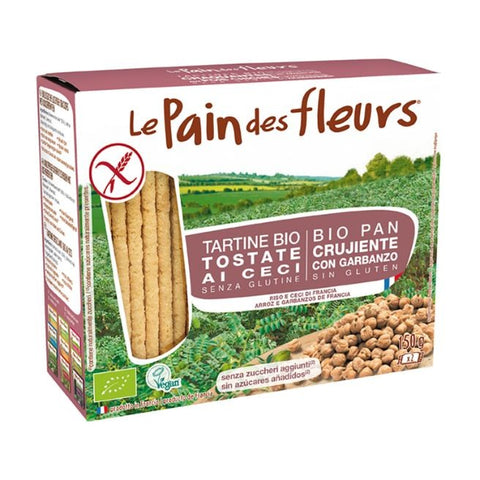 Comprar online PAN DE FLORES CON GARBANZOS SIN GLUTEN BIO 150 gr de LE PAIN DES FLEURS. Imagen 1