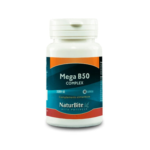 Comprar online MEGA B50 COMPLEX 60 Tabs de NATURBITE. Imagen 1