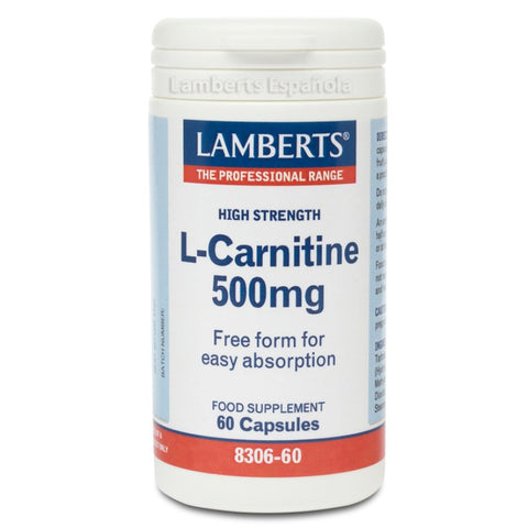 Comprar online L-CARNITINA 500 mg 60 Caps de LAMBERTS. Imagen 1