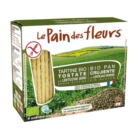 Comprar online PAN DE FLORES CON LENTEJAS VERDES SIN GLUTEN BIO de LE PAIN DES FLEURS. Imagen 1