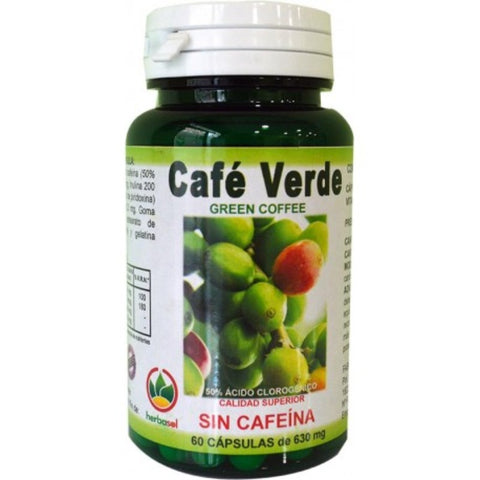 Comprar online CAF’ VERDE SIN CAFE–NA 60 Caps de HERBASOL. Imagen 1