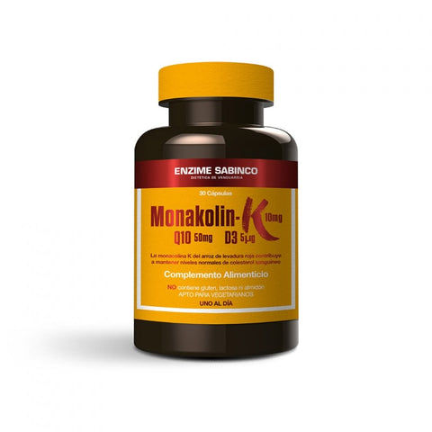 Comprar online MONAKOLIN K+Q10+D3 30 CAPSULAS de ENZIME SABINCO. Imagen 1