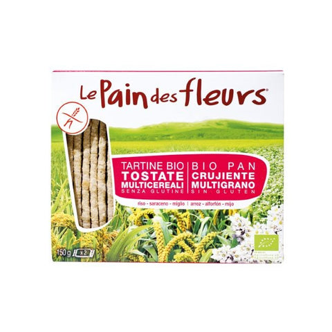 Comprar online PAN DE FLORES MULTI CEREALES SIN GLUTEN BIO 150 gr de LE PAIN DES FLEURS. Imagen 1