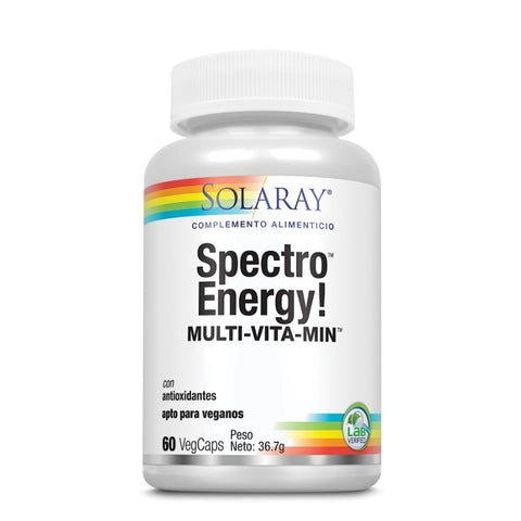 Comprar online SPECTRO ENERGY 60 Caps. Vegetales de SOLARAY. Imagen 1