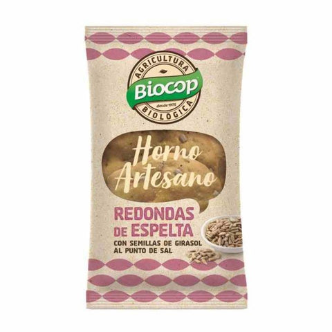 Comprar online REDONDAS ESPELTA GIRASOL SAL BIOCOP 50 G de BIOCOP. Imagen 1