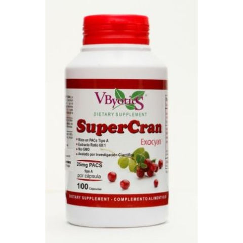 Comprar online CRANBERRY SUPERCRAN 25/30   100 Caps. de V.BYOTIC. Imagen 1