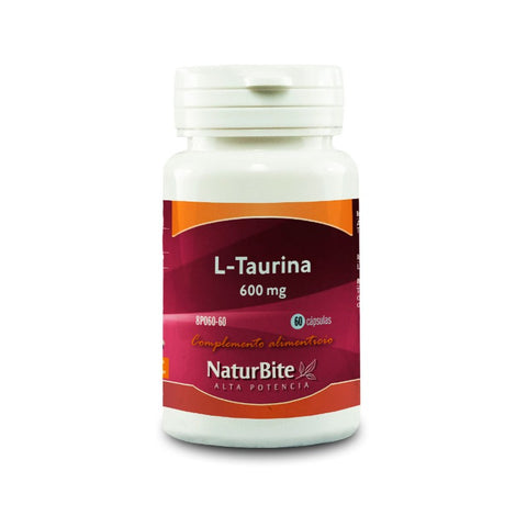 Comprar online L-TAURINA 600 mg 60 Caps de NATURBITE. Imagen 1
