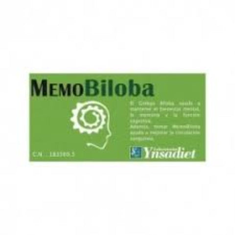 Comprar online MEMOBILOBA 80 Comp x 500 mg de YNSADIET. Imagen 1