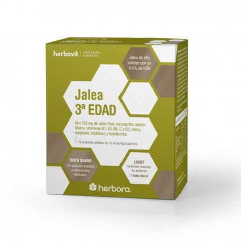 Comprar online JALEA 3 EDAD 15 Ampollas de HERBOVIT. Imagen 1