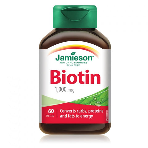 Comprar online BIOTIN 60 tabletas de JAMIESON. Imagen 1