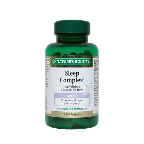 Comprar online SLEEP COMPLEX CON VALERIANA Y BALSAMO DE LIMON 100 de NATURE´S  BOUNTY. Imagen 1