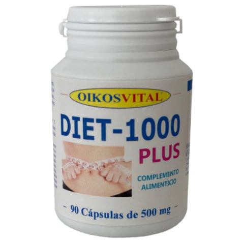 Comprar online DIET-1000 PLUS 500 mg 90 Caps. de OIKOS. Imagen 1