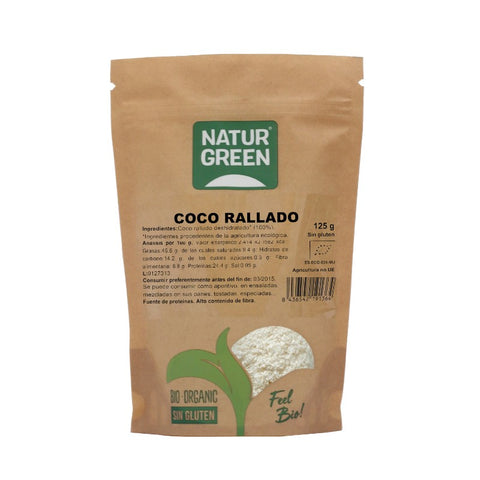 Comprar online COCO RALLADO BIO 125 gr de NATURGREEN. Imagen 1