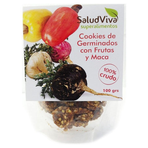 Comprar online COOKIES DE GERMINADOS CON FRUTAS Y MACA 40 GRS de SALUD VIVA. Imagen 1