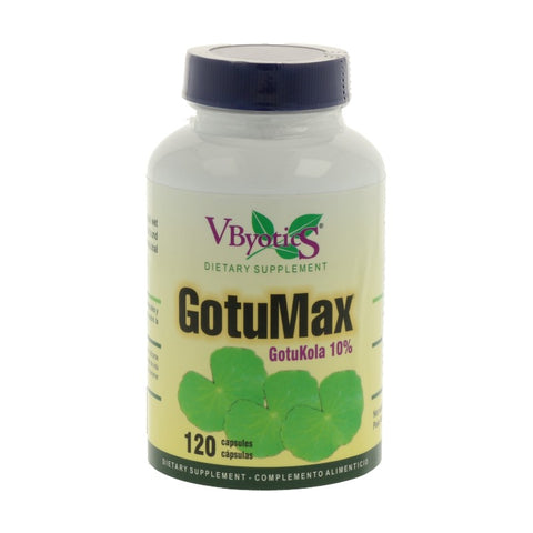 Comprar online GOTUMAX 10% 450 mg STD .GOTUKOLA 120 Caps de V.BYOTIC. Imagen 1