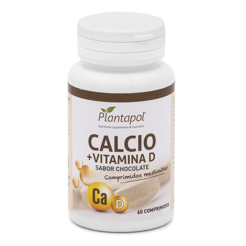 Comprar online CALCIO+VTIAMINA D SABOR CHOCOLATE 60 COMP de PLANTA POL. Imagen 1