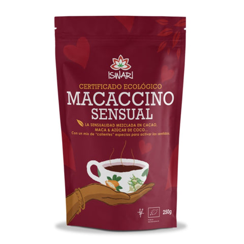 Comprar online MACACCINO SENSUAL BIO 250 gr ES de ISWARI. Imagen 1
