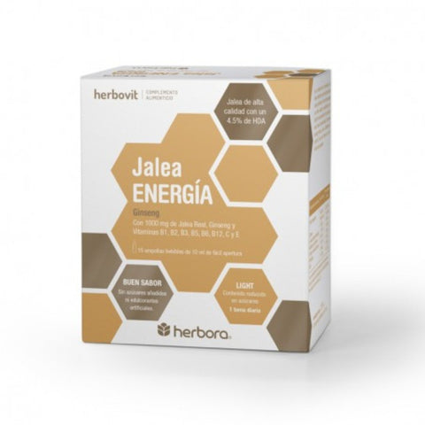 Comprar online JALEA ENERGIA 15 Ampollas de HERBOVIT. Imagen 1