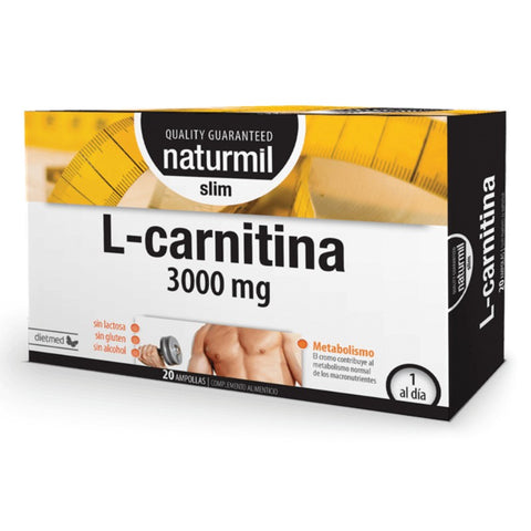 Comprar online L-CARNITINA STRONG 20 Ampollas de NATURMIL. Imagen 1