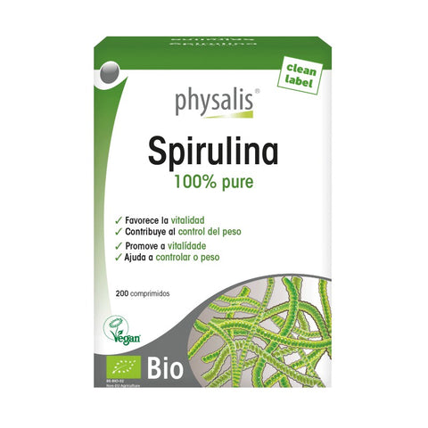 Comprar online ESPIRULINA 200 COMPRIMIDOS de PHYSALIS. Imagen 1