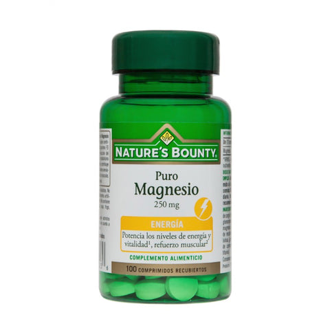 Comprar online MAGNESIO 250 mg 100 Comp Recubiertos de NATURE´S  BOUNTY. Imagen 1