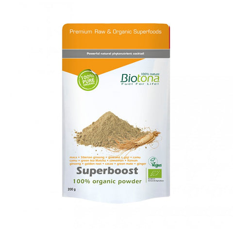 Comprar online MEZCLA CON MACA Y GINSENG ORGANICO EN POLVO 200G de BIOTONA. Imagen 1
