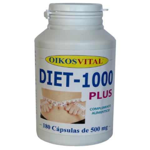 Comprar online DIET-1000 PLUS 500 mg 180 Caps. de OIKOS. Imagen 1
