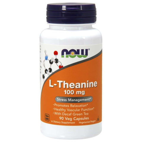 Comprar online L-THEANINE 60 Caps 100 mg de NOW. Imagen 1