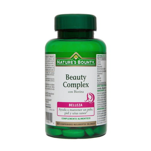 Comprar online BEAUTY COMPLEX CON BIOTINA 60 Comp Recubiertos de NATURE´S  BOUNTY. Imagen 1