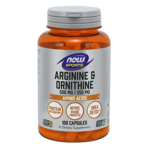 Comprar online ARGININA & ORNITINA 500/250 mg. 100 Caps. de NOW. Imagen 1