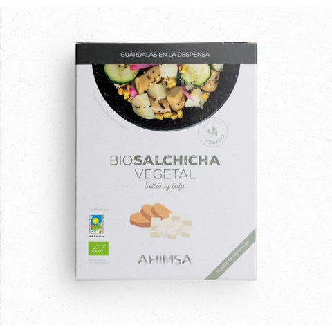 Comprar online SALCHICHA VEGETAL SEITAN TOFU BIO 200 gr de AHIMSA. Imagen 1
