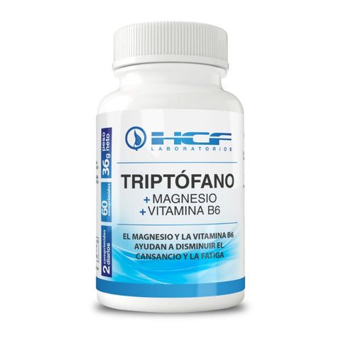 Comprar online HCF TRIPTOFANO + MAGNESIO + B6 60 TABLETAS 600 mg de HCF LABORATORIOS. Imagen 1