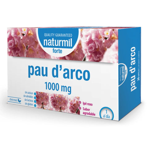 Comprar online PAU D'ARCO FORTE 20 Ampollas X 15 ml de NATURMIL. Imagen 1