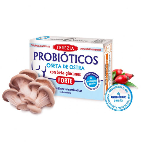 Comprar online SETA DE OSTRA + LACTOBACILOS CON ESCARAMUJO 60 CAP de TEREZIA. Imagen 1