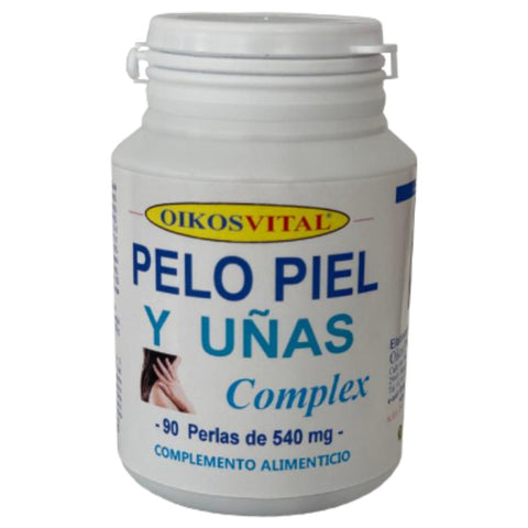 Comprar online PELO / PIEL / UÑAS COMPLEX 570 mg 90 Perlas de OIKOS. Imagen 1