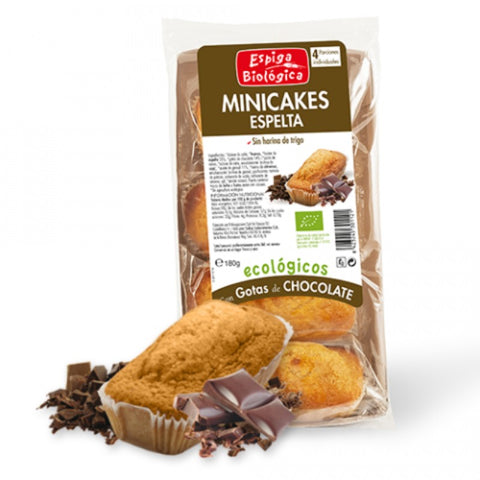 Comprar online E.BIO MINICAKE ESPELTA CHOCOLATE ECO 4x45 g de SAKAI. Imagen 1